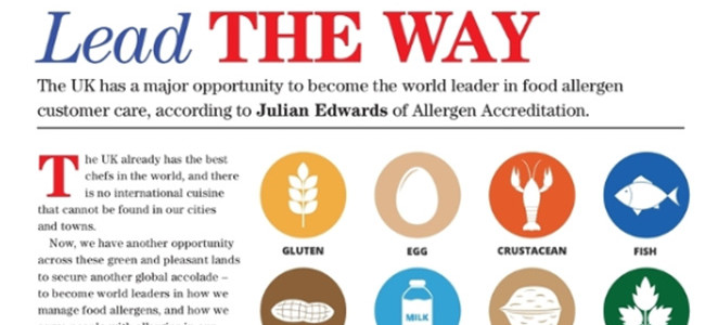 UK can Lead the Way in Allergen Customer Care